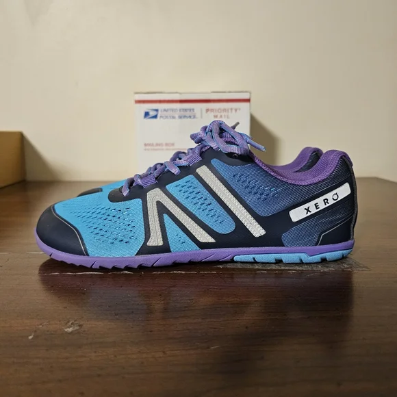 Xero Shoes HFS Minimalist Road Running Sneakers Blue Purple Womens 7.5 Worn Once - Picture 2 of 13